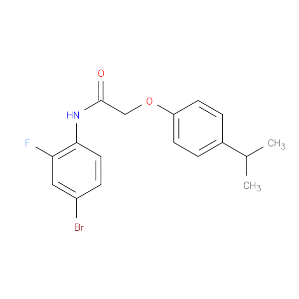 N-(4-Bromo-2-fluorophenyl)-2-(4-isopropylphenoxy)acetamide