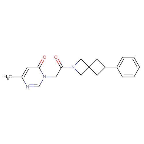 6-methyl-3-(2-oxo-2-{6-phenyl-2-azaspiro[3.3]heptan-2-yl}ethyl)-3,4-dihydropyrimidin-4-one