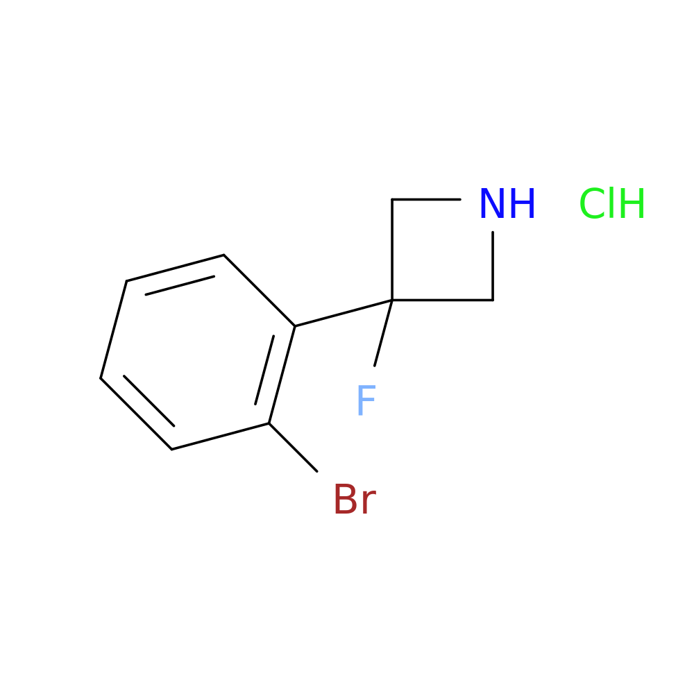 3-(2-bromophenyl)-3-fluoroazetidine hydrochloride