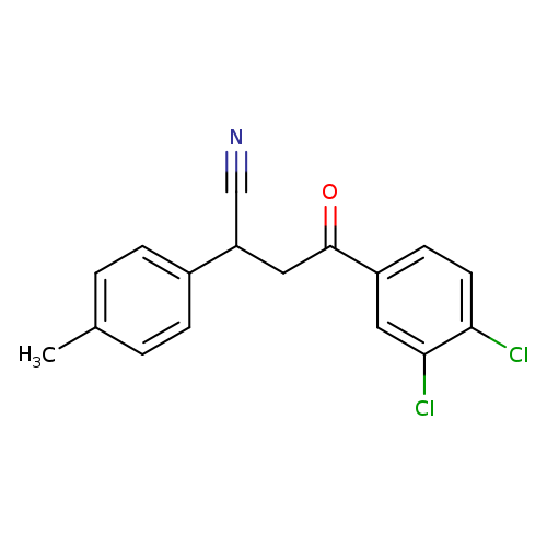 4-(3,4-dichlorophenyl)-2-(4-methylphenyl)-4-oxobutanenitrile