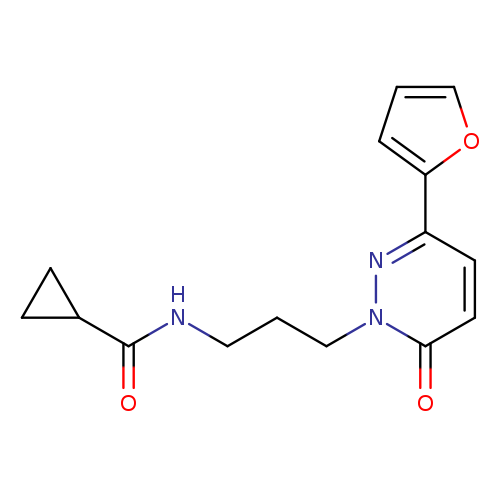 N-{3-[3-(furan-2-yl)-6-oxo-1,6-dihydropyridazin-1-yl]propyl}cyclopropanecarboxamide