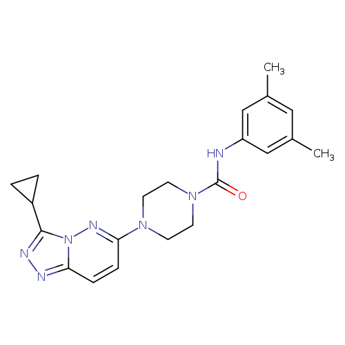 4-{3-cyclopropyl-[1,2,4]triazolo[4,3-b]pyridazin-6-yl}-N-(3,5-dimethylphenyl)piperazine-1-carboxamide