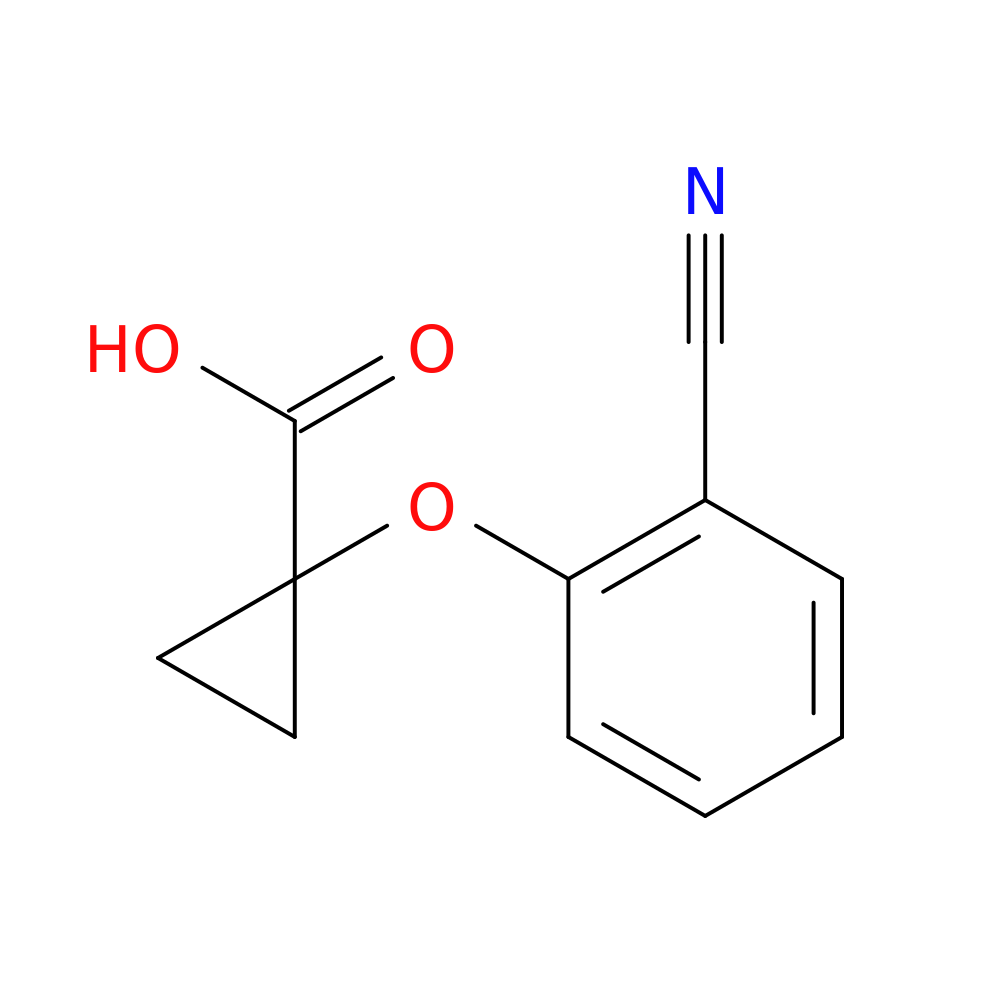 1-(2-cyanophenoxy)cyclopropane-1-carboxylic acid