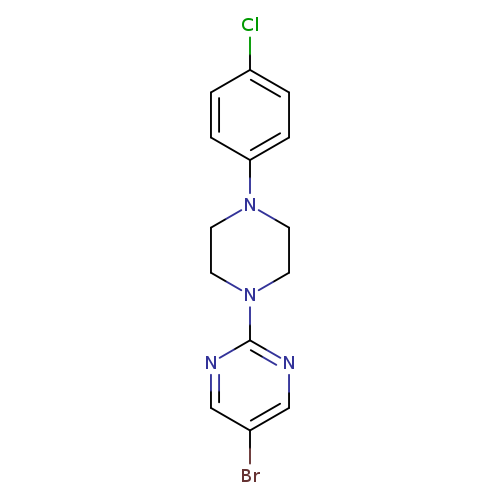 5-bromo-2-[4-(4-chlorophenyl)piperazin-1-yl]pyrimidine