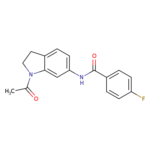 N-(1-acetyl-2,3-dihydro-1H-indol-6-yl)-4-fluorobenzamide