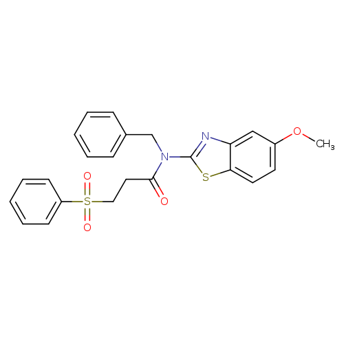 3-(benzenesulfonyl)-N-benzyl-N-(5-methoxy-1,3-benzothiazol-2-yl)propanamide