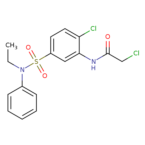 2-chloro-N-{2-chloro-5-[ethyl(phenyl)sulfamoyl]phenyl}acetamide