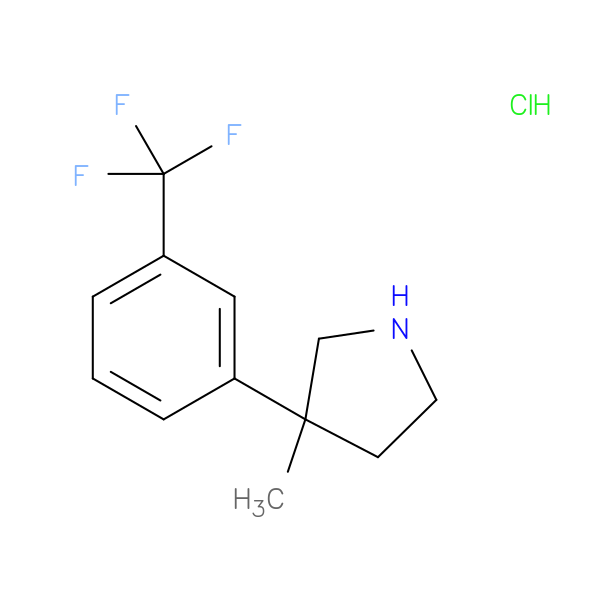 3-methyl-3-[3-(trifluoromethyl)phenyl]pyrrolidine hydrochloride