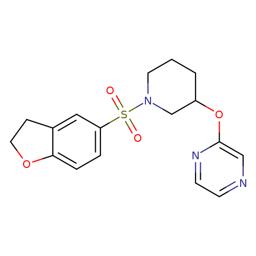 2-{[1-(2,3-dihydro-1-benzofuran-5-sulfonyl)piperidin-3-yl]oxy}pyrazine
