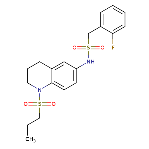 1-(2-fluorophenyl)-N-[1-(propane-1-sulfonyl)-1,2,3,4-tetrahydroquinolin-6-yl]methanesulfonamide
