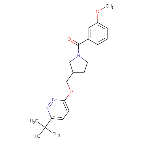 3-tert-butyl-6-{[1-(3-methoxybenzoyl)pyrrolidin-3-yl]methoxy}pyridazine