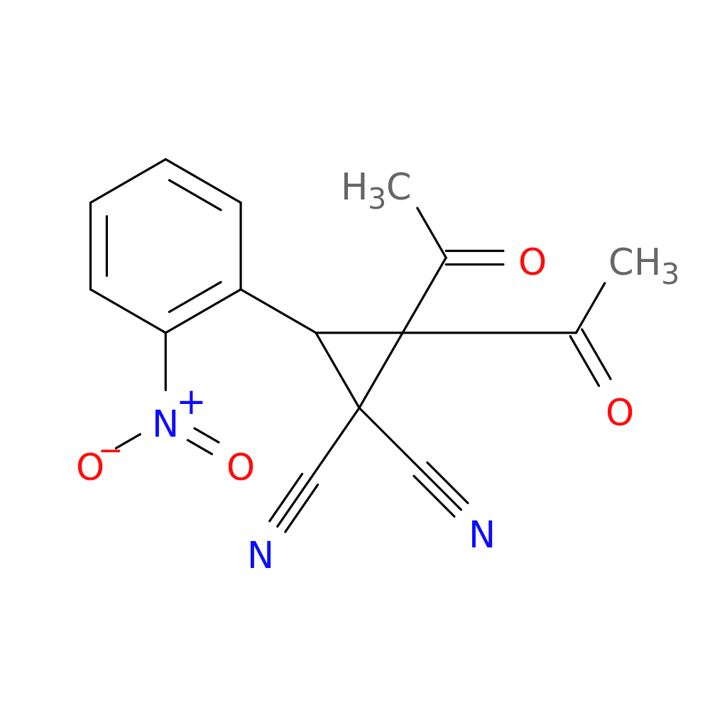 2,2-diacetyl-3-(2-nitrophenyl)cyclopropane-1,1-dicarbonitrile