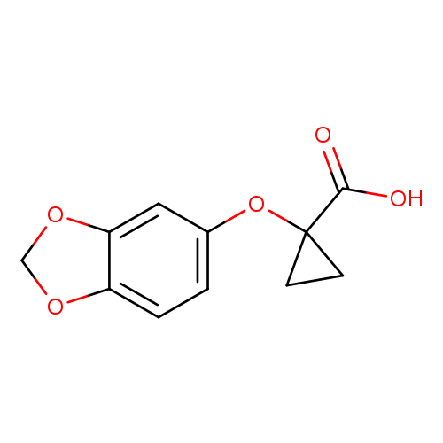 1-(1,3-dioxaindan-5-yloxy)cyclopropane-1-carboxylic acid