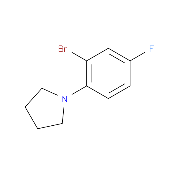 1-(2-Bromo-4-fluorophenyl)pyrrolidine