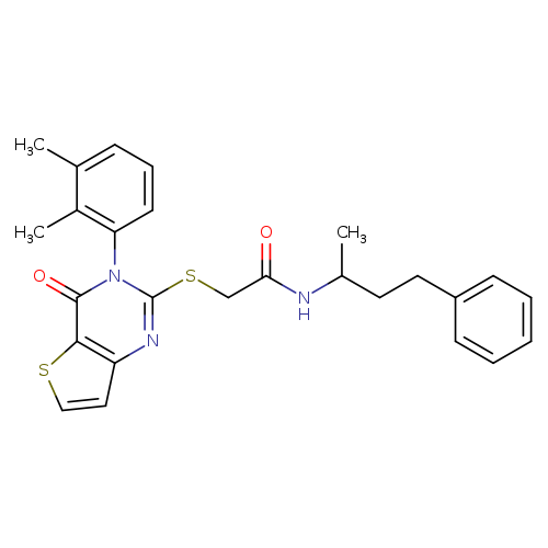 2-{[3-(2,3-dimethylphenyl)-4-oxo-3H,4H-thieno[3,2-d]pyrimidin-2-yl]sulfanyl}-N-(4-phenylbutan-2-yl)acetamide