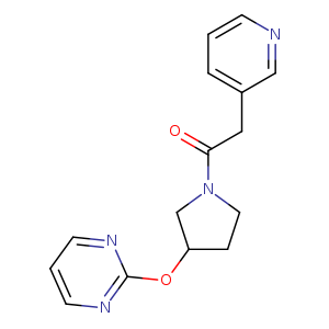 2-(pyridin-3-yl)-1-[3-(pyrimidin-2-yloxy)pyrrolidin-1-yl]ethan-1-one
