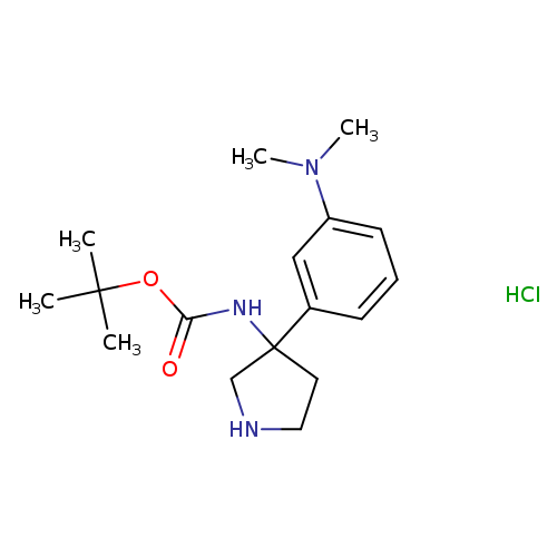 tert-butyl N-{3-[3-(dimethylamino)phenyl]pyrrolidin-3-yl}carbamate hydrochloride