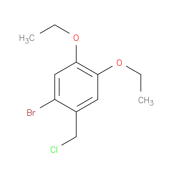 1-bromo-2-(chloromethyl)-4,5-diethoxybenzene