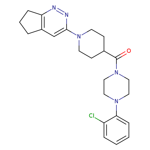 1-(2-chlorophenyl)-4-(1-{5H,6H,7H-cyclopenta[c]pyridazin-3-yl}piperidine-4-carbonyl)piperazine