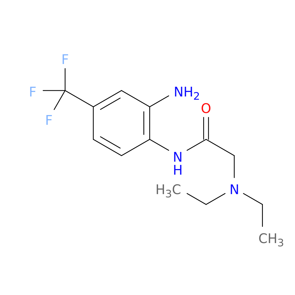 N-[2-amino-4-(trifluoromethyl)phenyl]-2-(diethylamino)acetamide