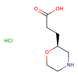 3-[(2S)-morpholin-2-yl]propanoic acid;hydrochloride