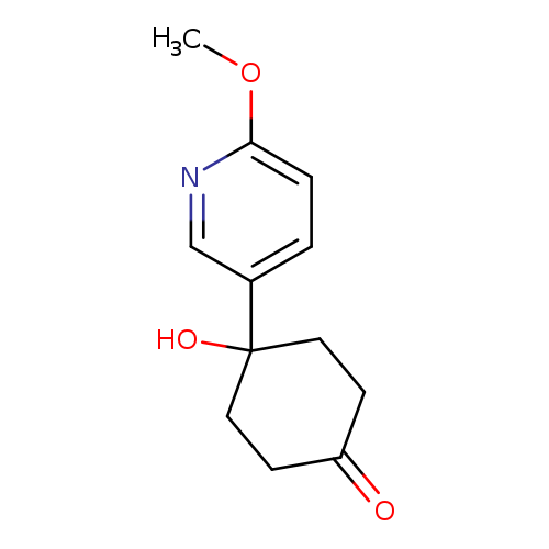 4-Hydroxy-4-(6-methoxypyridin-3-YL)cyclohexanone
