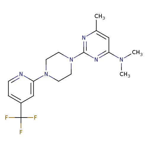 N,N,6-trimethyl-2-{4-[4-(trifluoromethyl)pyridin-2-yl]piperazin-1-yl}pyrimidin-4-amine