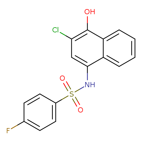 N-(3-chloro-4-hydroxynaphthalen-1-yl)-4-fluorobenzene-1-sulfonamide