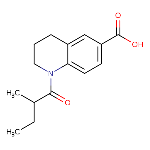 1-(2-methylbutanoyl)-1,2,3,4-tetrahydroquinoline-6-carboxylic acid