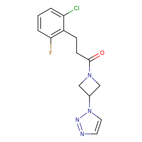 3-(2-chloro-6-fluorophenyl)-1-[3-(1H-1,2,3-triazol-1-yl)azetidin-1-yl]propan-1-one
