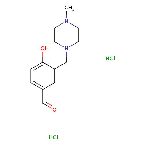 4-hydroxy-3-[(4-methylpiperazin-1-yl)methyl]benzaldehyde dihydrochloride