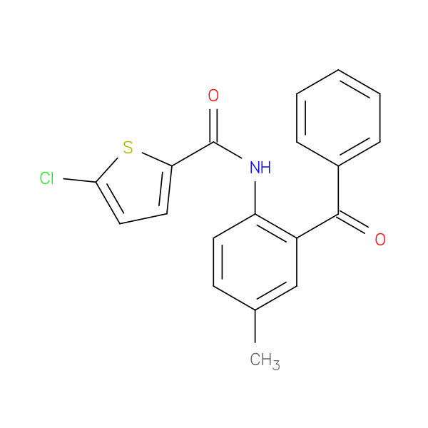 N-(2-benzoyl-4-methylphenyl)-5-chlorothiophene-2-carboxamide