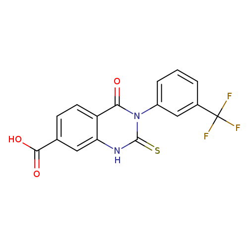 4-oxo-2-sulfanylidene-3-[3-(trifluoromethyl)phenyl]-1,2,3,4-tetrahydroquinazoline-7-carboxylic acid