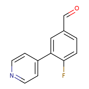 4-Fluoro-3-(pyridin-4-yl)benzaldehyde