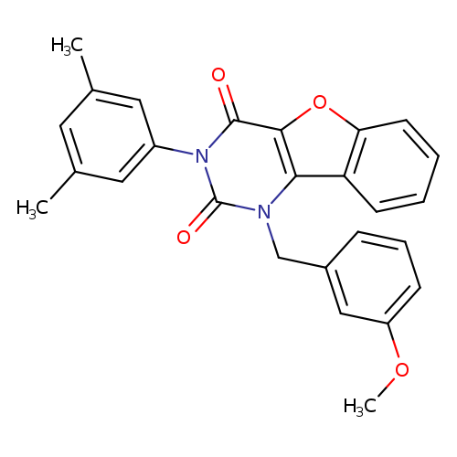 5-(3,5-dimethylphenyl)-3-[(3-methoxyphenyl)methyl]-8-oxa-3,5-diazatricyclo[7.4.0.0^{2,7}]trideca-1(9),2(7),10,12-tetraene-4,6-dione
