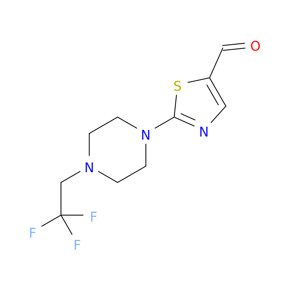 2-[4-(2,2,2-trifluoroethyl)piperazin-1-yl]-1,3-thiazole-5-carbaldehyde