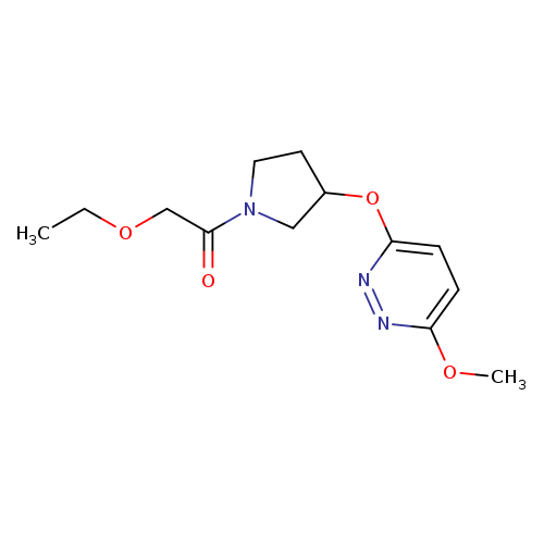 2-ethoxy-1-{3-[(6-methoxypyridazin-3-yl)oxy]pyrrolidin-1-yl}ethan-1-one