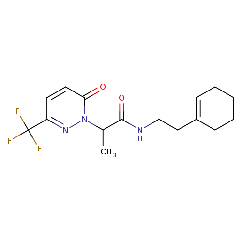 N-[2-(cyclohex-1-en-1-yl)ethyl]-2-[6-oxo-3-(trifluoromethyl)-1,6-dihydropyridazin-1-yl]propanamide
