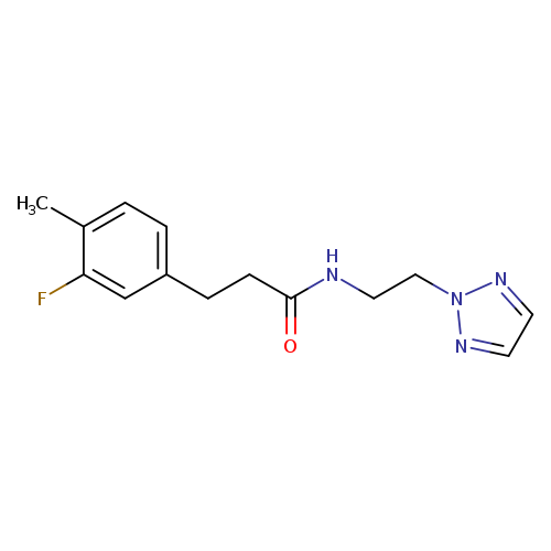 3-(3-fluoro-4-methylphenyl)-N-[2-(2H-1,2,3-triazol-2-yl)ethyl]propanamide