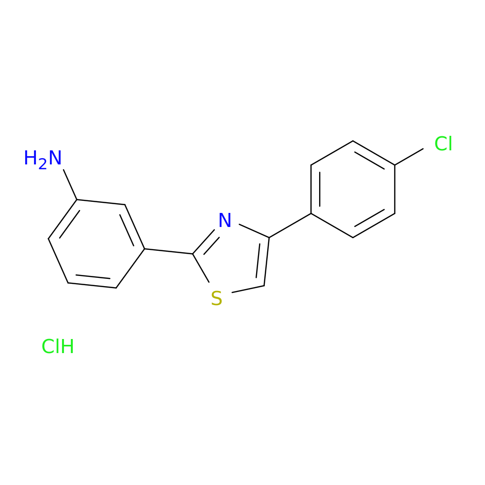3-[4-(4-chlorophenyl)-1,3-thiazol-2-yl]aniline hydrochloride