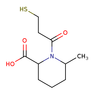 1-(3-Mercaptopropanoyl)-6-methylpiperidine-2-carboxylic acid