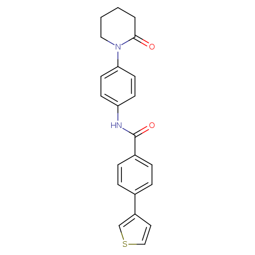 N-[4-(2-oxopiperidin-1-yl)phenyl]-4-(thiophen-3-yl)benzamide