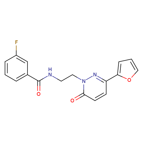 3-fluoro-N-{2-[3-(furan-2-yl)-6-oxo-1,6-dihydropyridazin-1-yl]ethyl}benzamide