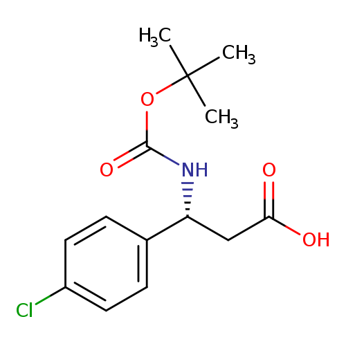 (R)-3-((tert-Butoxycarbonyl)amino)-3-(4-chlorophenyl)propanoic acid