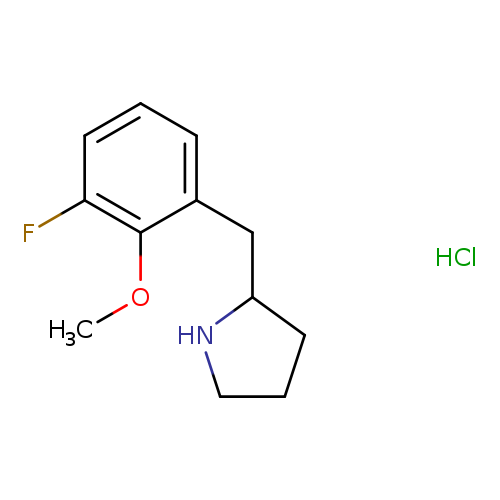 2-[(3-fluoro-2-methoxyphenyl)methyl]pyrrolidine hydrochloride