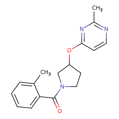 2-methyl-4-{[1-(2-methylbenzoyl)pyrrolidin-3-yl]oxy}pyrimidine