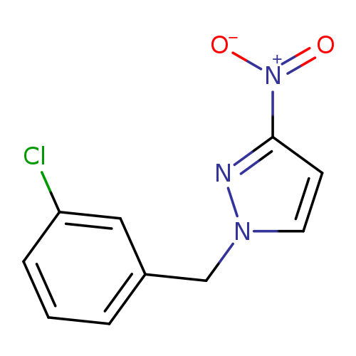 1-[(3-chlorophenyl)methyl]-3-nitro-1H-pyrazole
