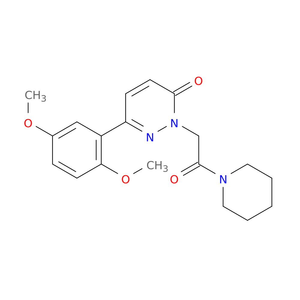 6-(2,5-dimethoxyphenyl)-2-[2-oxo-2-(piperidin-1-yl)ethyl]-2,3-dihydropyridazin-3-one