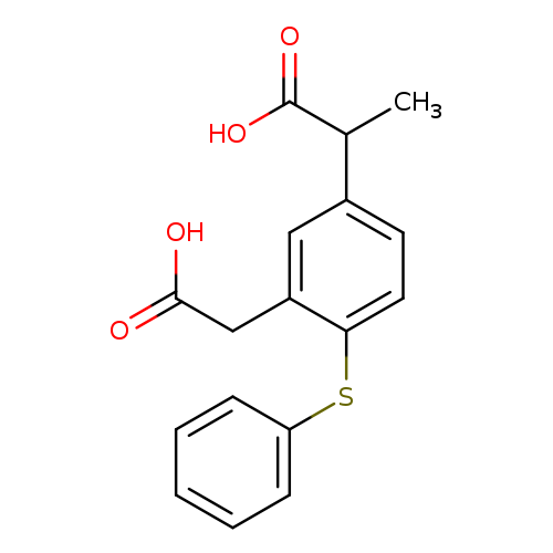 2-(3-(Carboxymethyl)-4-(phenylthio)phenyl)propanoic acid