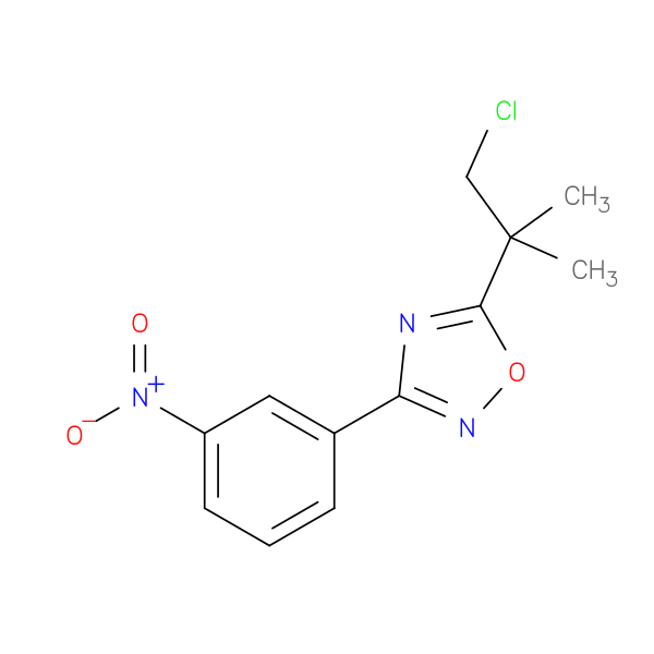 5-(1-Chloro-2-methylpropan-2-yl)-3-(3-nitrophenyl)-1,2,4-oxadiazole